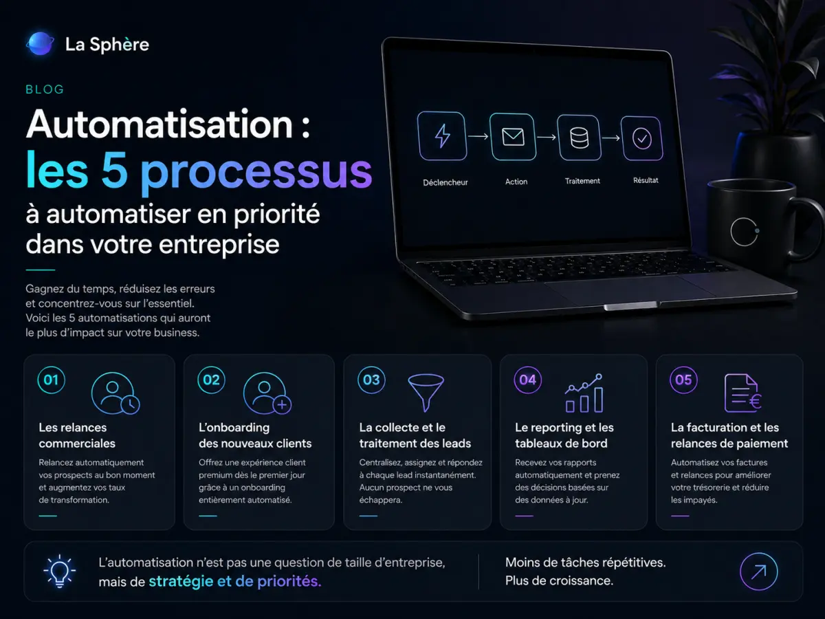 Automatisation : les 5 processus à automatiser en priorité dans votre entreprise