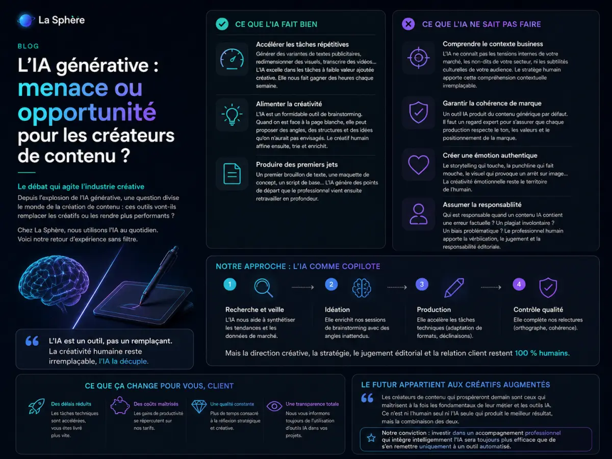 L'IA générative : menace ou opportunité pour les créateurs de contenu ?