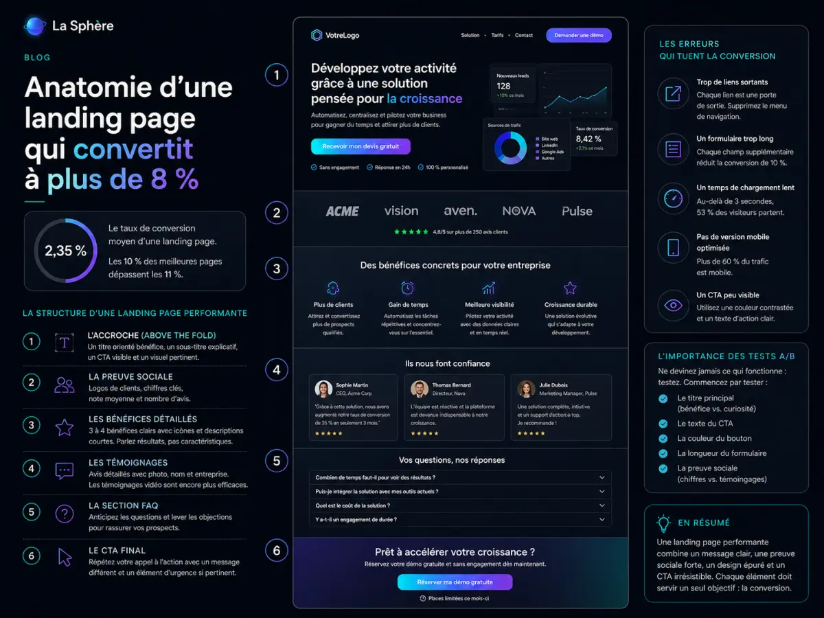 Anatomie d'une landing page qui convertit