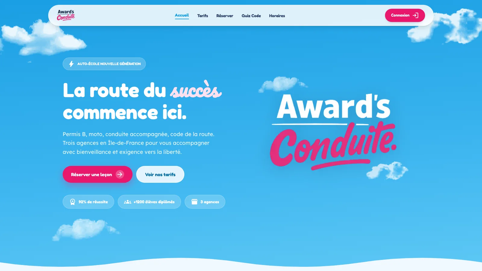 Site internet Awards Conduite