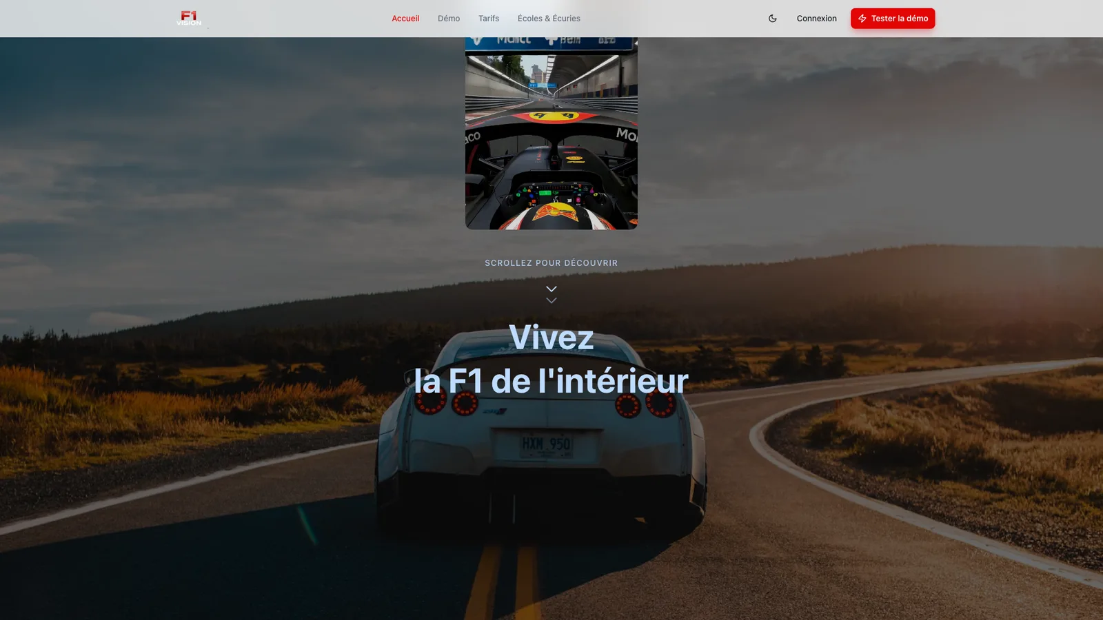 F1 Vision — Plateforme Immersive F1