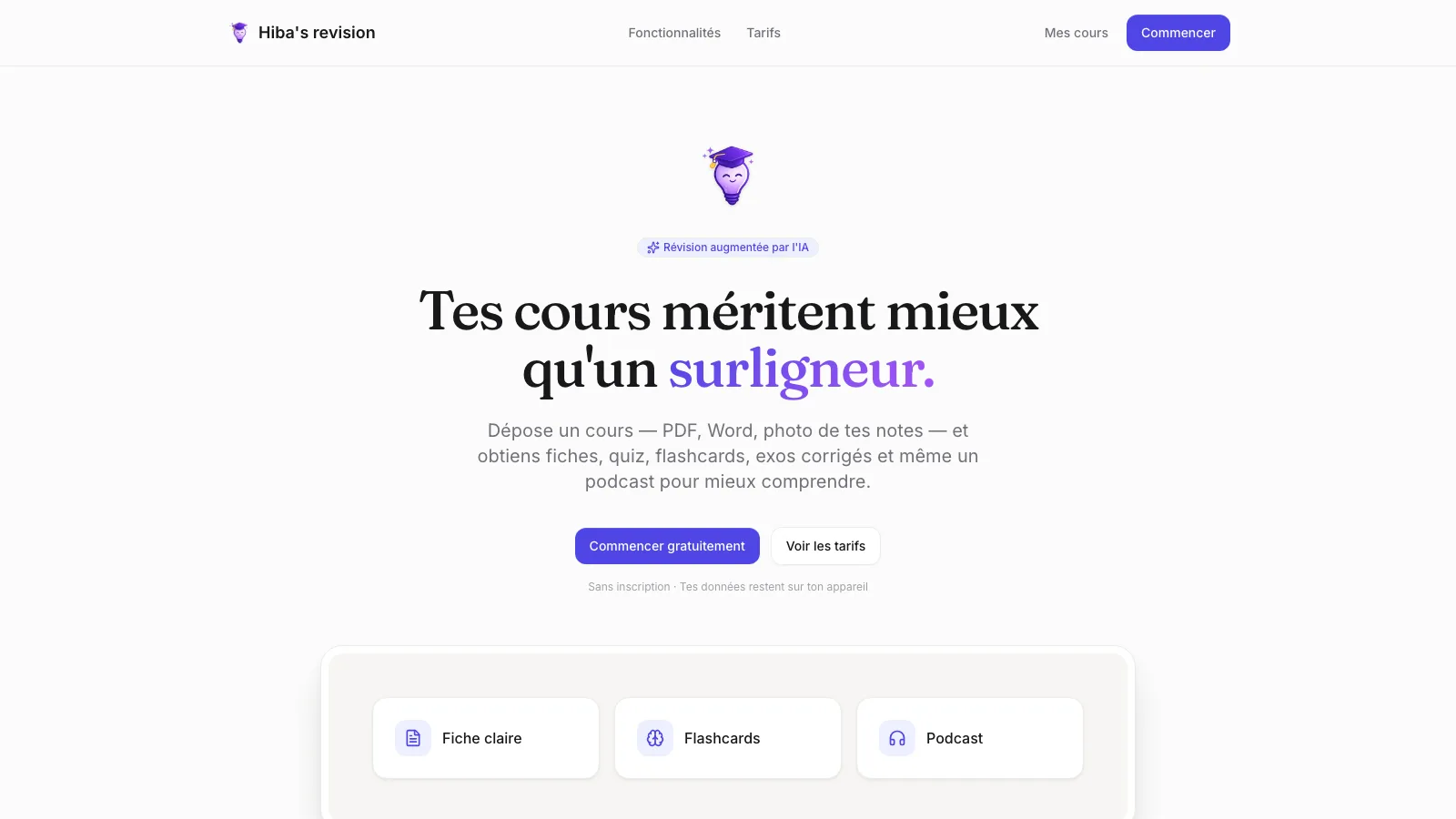 Site réalisé pour Hibas Révision