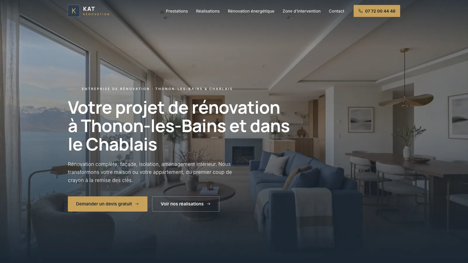 KAT Rénovation, rénovation dans le Chablais
