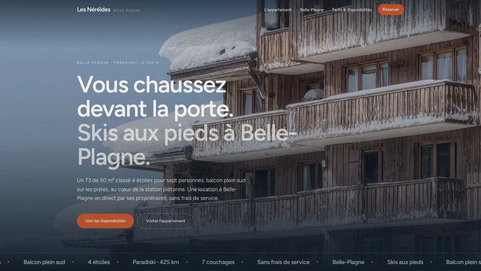 Les Néréides, location au ski à Belle-Plagne