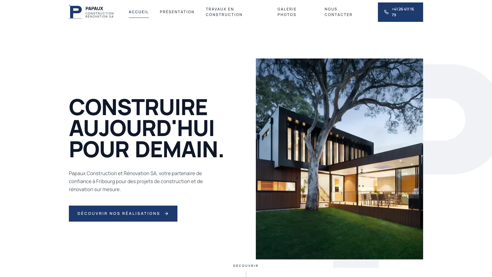 Papaux Construction — Construction & rénovation